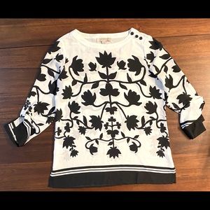 Loft Chiffon Top: Size Small